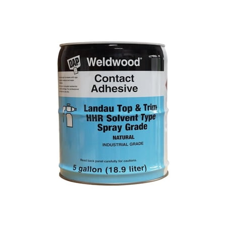 Contact Cement, Weldwood Landau Top and Trim Series, Natural, 5 gal, Can 234