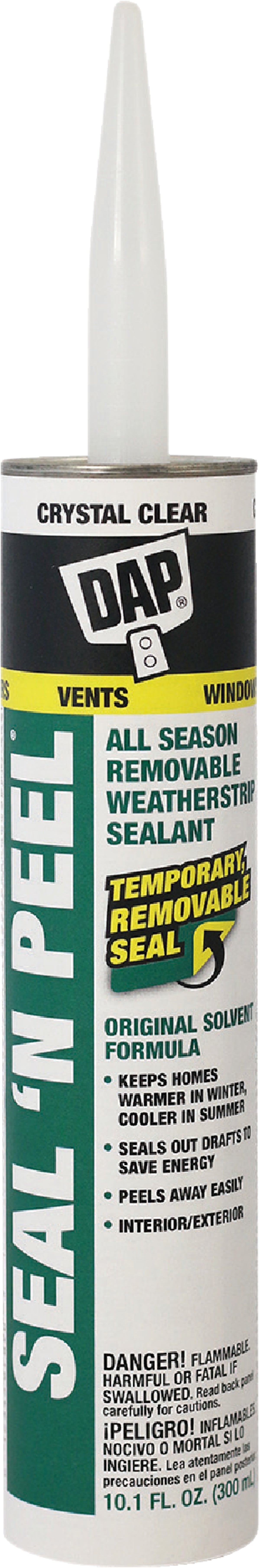 Dap DAP SEAL 'N PEEL Removable Weather Stripping Sealant 10.1 Oz, Clear