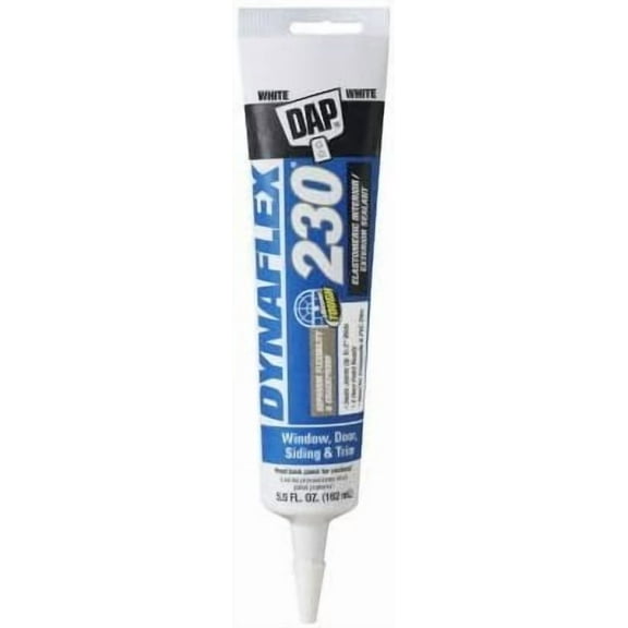 DAP Dynaflex 230 Siliconized Acrylic Sealant - White - 5.5 oz