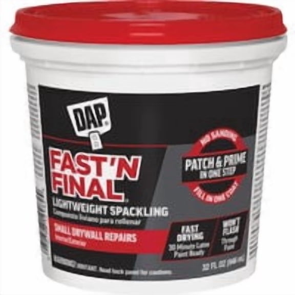 Dap Fast 'N Final Patch & Prime Spackling - Pack of 9