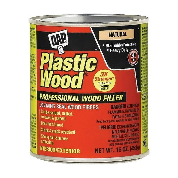 16 oz Dap 21506 Natural Plastic Wood Solvent Based Wood Filler