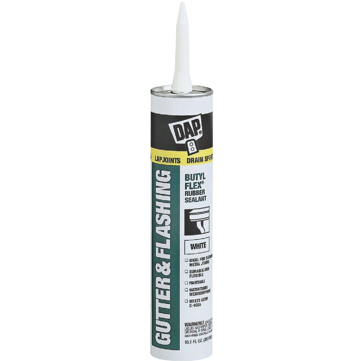 Dap Inc 10.1OZ WHT Gutt Sealant 12 Pack