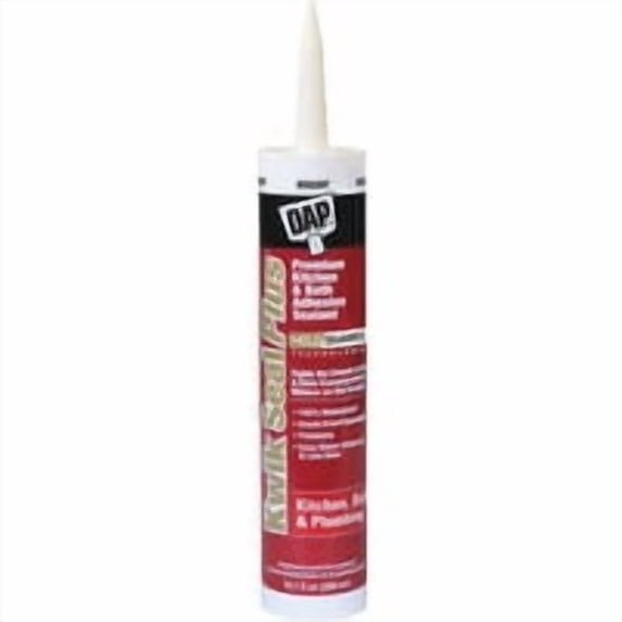Dap KWIK SEAL PLUS Premium Siliconized Kitchen & Bath Adhesive Sealant ...