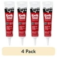 (4 pack) Dap Kwik Seal 5.5 Oz. White Kitchen & Bath Adhesive Caulk
