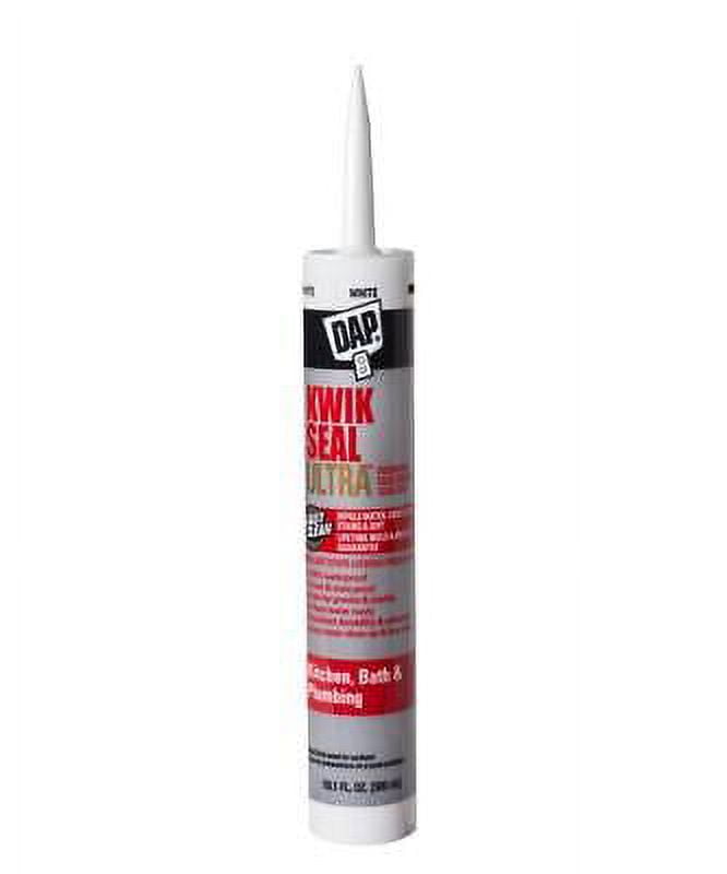 Dap Kwik Seal Ultra White Siliconized Acrylic Kitchen and Bath Sealant