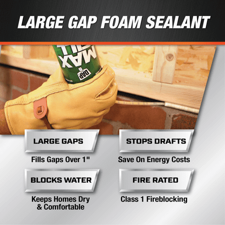 Dap MAX Fill Expanding Foam Sealant - Single Pack — Residential Use, Standard Application