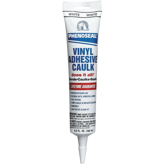Dap - Phenoseal 00101 White Phenoseal Does It All! Vinyl Adhesive Caulk