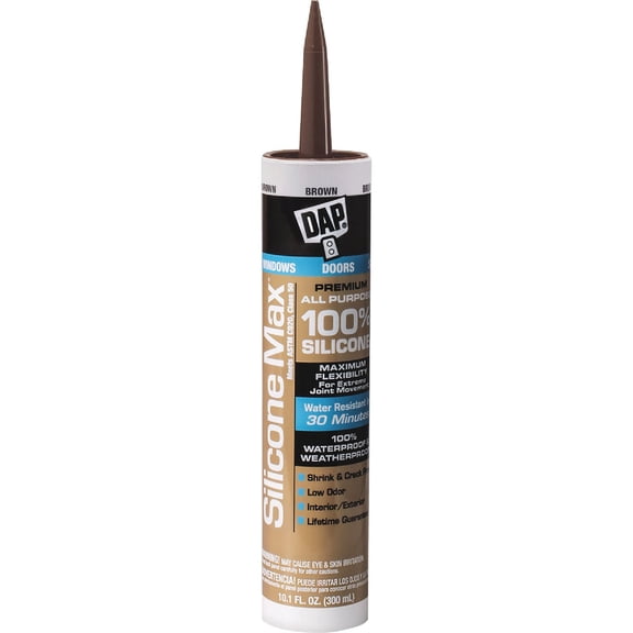 Dap Silicone Max Premium All Purpose 100% Silicone Sealant - Pack of 4
