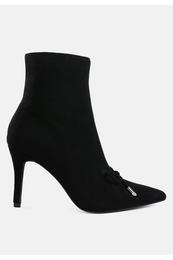 Dapers Bow Detail Ankle Boots