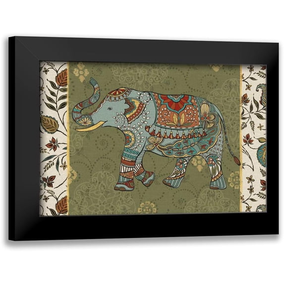 Daphne, Brissonnet 24x17 Black Modern Framed Museum Art Print Titled - Elephant Caravan IIF