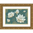 thumbnail image 1 of Daphne, Brissonnet 24x17 Gold Ornate Wood Framed with Double Matting Museum Art Print Titled - Lotus Dream IB, 1 of 4