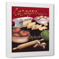 thumbnail image 1 of Daphne Brissonnet 26x31 White Modern Wood Framed Wall Art Titled - Lasagna, 1 of 5