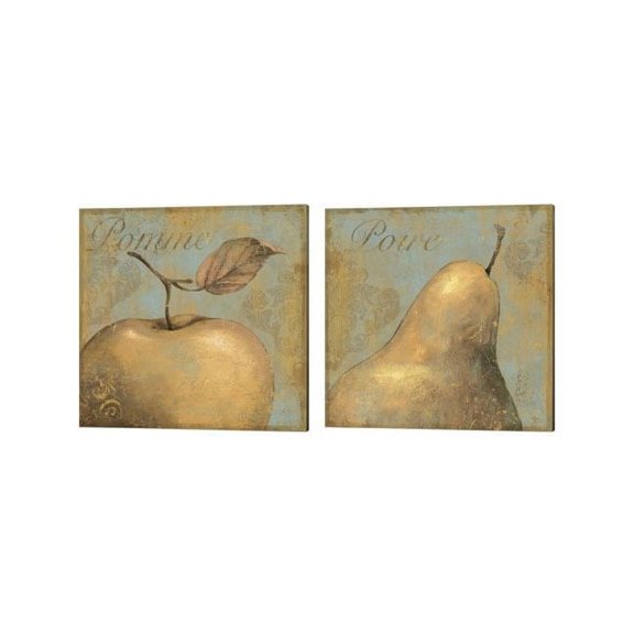 Daphne Brissonnet 'Delicious' Canvas Art (Set of 2)