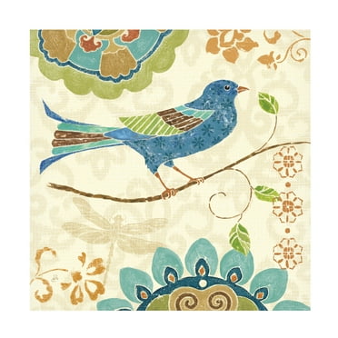Daphne Brissonnet 'Eastern Tales Birds I' Canvas Art