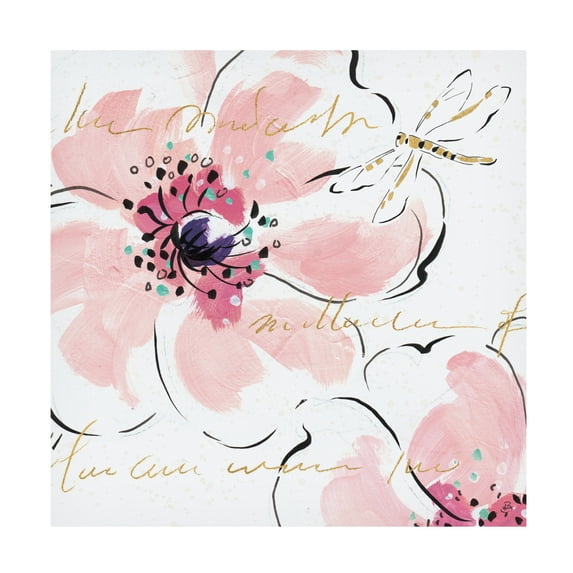 Daphne Brissonnet 'Simply Pink II' Canvas Art