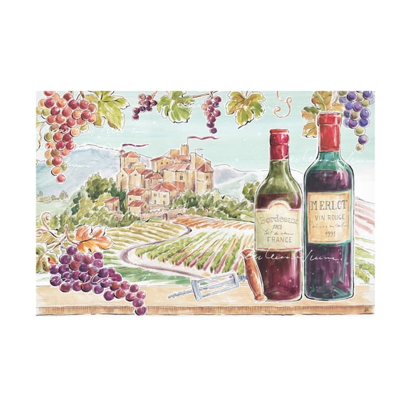 Daphne Brissonnet 'Wine Country II' Canvas Art
