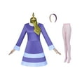 thumbnail image 1 of Elegant Purple Dress with Silk Scarf, 1 of 6