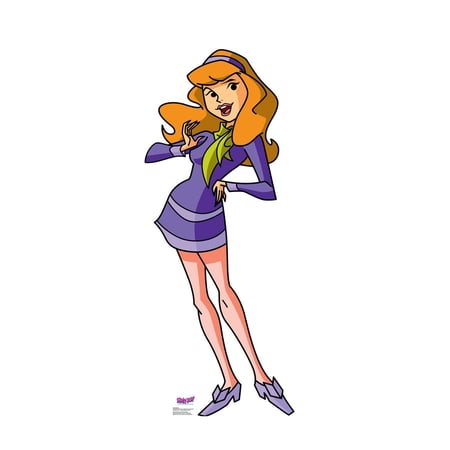 advanced graphics daphne life size cardboard cutout standup - scooby-doo! mystery incorporated