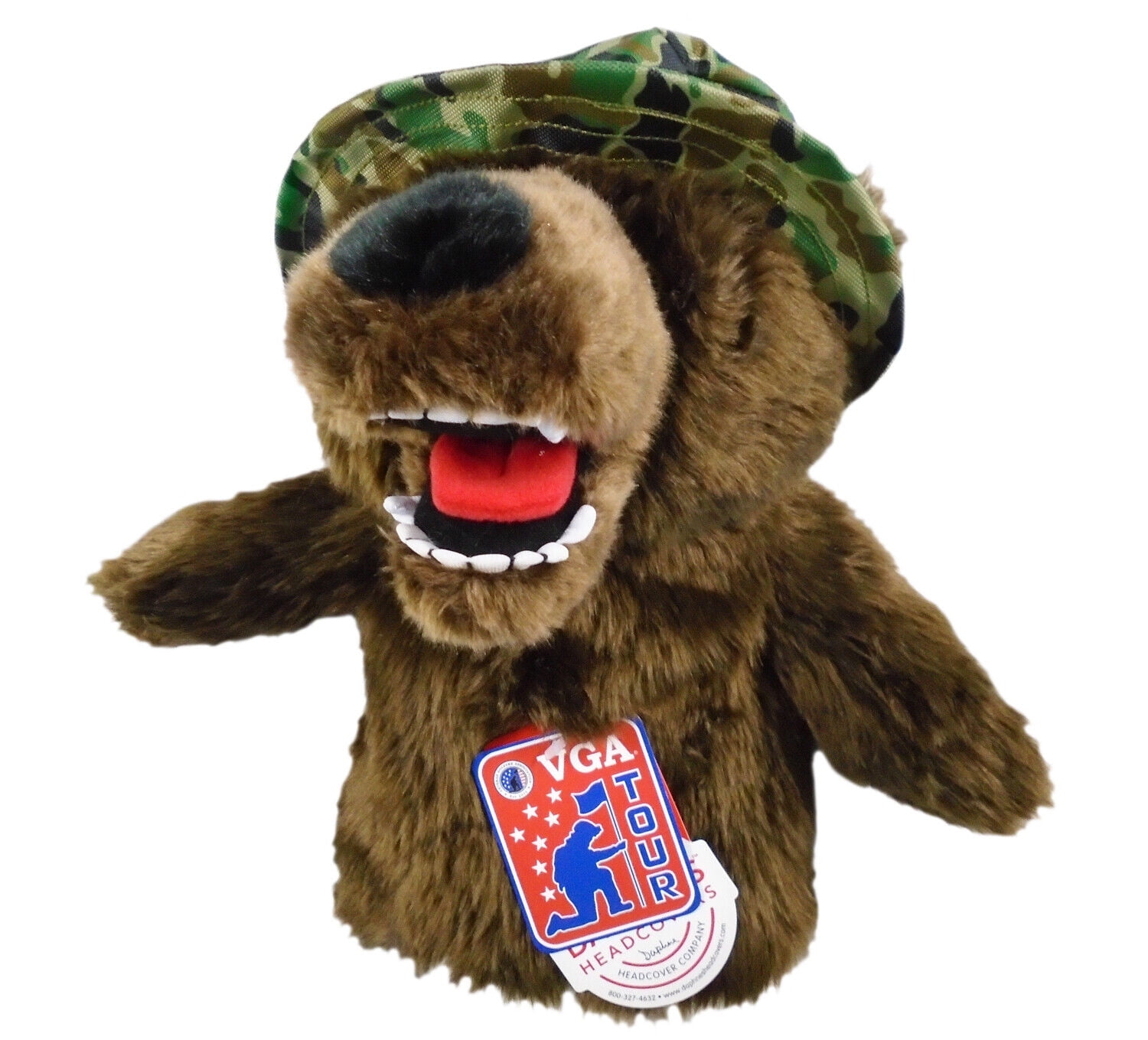 NEW Daphne's Golf Military Bear Animal Driver Headcover
