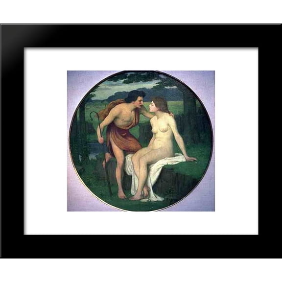 Daphnis and Chloe 20x24 Framed Art Print by Puvis de Chavannes, Pierre