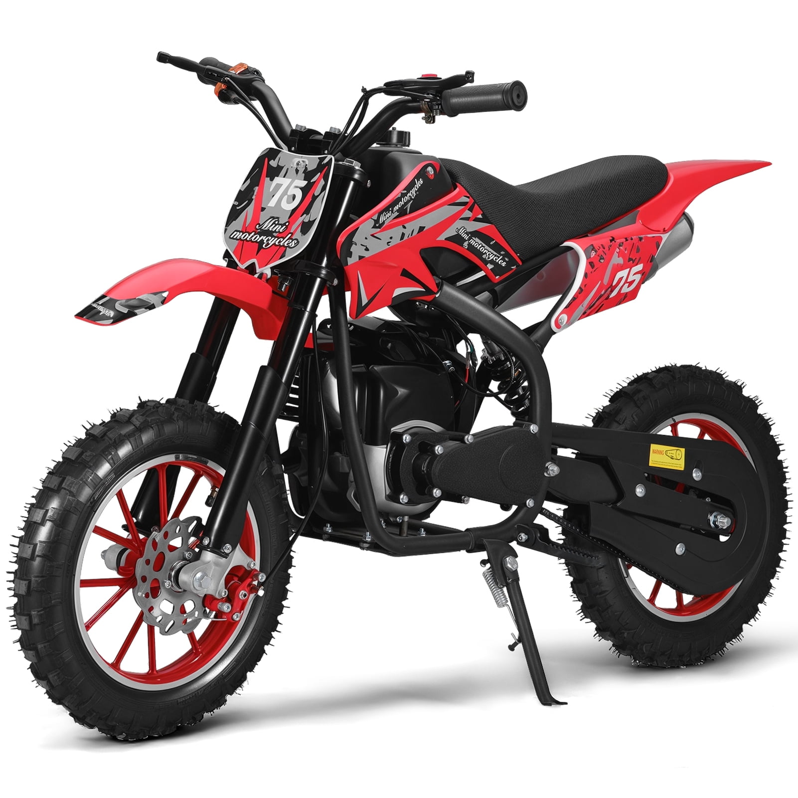 Dapmiu 49CC 4-Stroke Mini Motorcycle&nbsp;- Hydraulic Shock & Dual Disc Brakes, Low Noise Engine with Dual Headlights