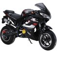 thumbnail image 1 of Dapmiu 49CC 4-Stroke Road Racing Motorcycle&nbsp;- Reliable Engine & Anti-Slip Handlebars, Adjustable Controls for Beginner Riders, Black, 1 of 8