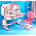 thumbnail image 1 of Dapmiu Astronaut Theme Multifunctional Kids Study Desk Chair, Scientific Zones for Tidiness, Easy Assembly Pink, 1 of 7