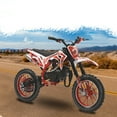 thumbnail image 1 of Dapmiu Beginner Dirt Bike 49CC - 10" Inflatable Off-Road Tires, Shock Absorption Springs & Alloy Handlebars for Kids Red, 1 of 8