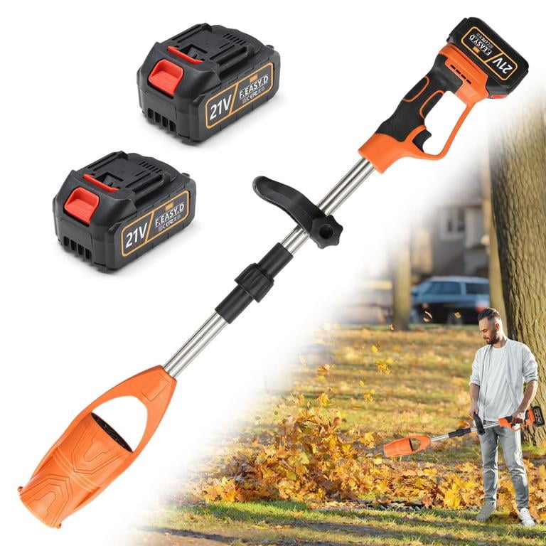 Dapmiu Leaf Blower Cordless, 400W Leaf Blowers with 1 Battery Powered and 1 Charger, Detachable Folding Blower Cordless for Lawn Care, Patio, Indoor