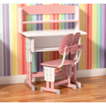thumbnail image 1 of Dapmiu Multifunctional Kids Desk with Reading Area & Zones, Steel Legs Protect Floors from Scratches Pink, 1 of 7