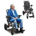thumbnail image 1 of Dapmiu Portable Travel Electric Wheelchair - 23kg Foldable Power Chair with Drag Handle, 500W Motors & 20km Range, Ideal for Car Trunk Storage, 1 of 8