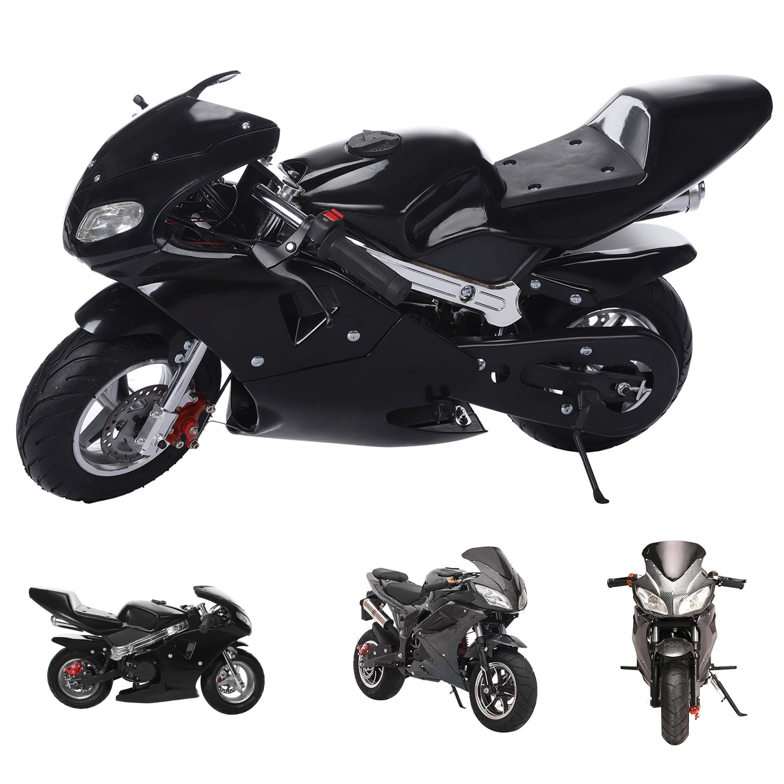 Dapmiu Safe Mini Motorcycle for Teens - 49CC with Dual Disk Brakes ...