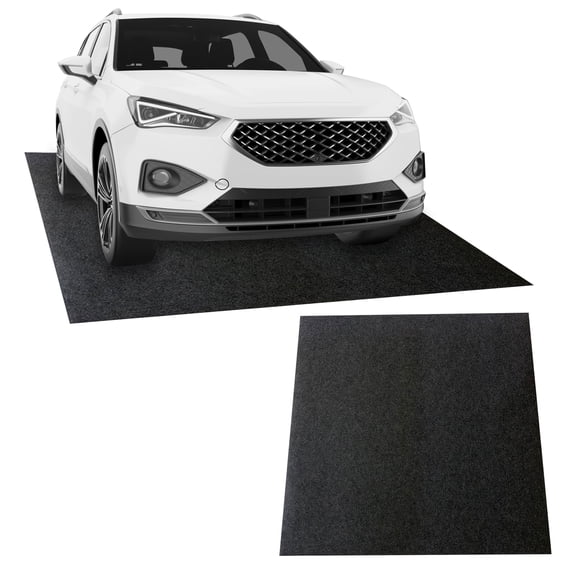 Dapmiu Waterproof Garage Floor Mat 204x87 Inch Large Cuttable Size, Oil Absorbent Slip-Resistant, Automotive Repair Protection Mat, Garage Ground Protection Carpet