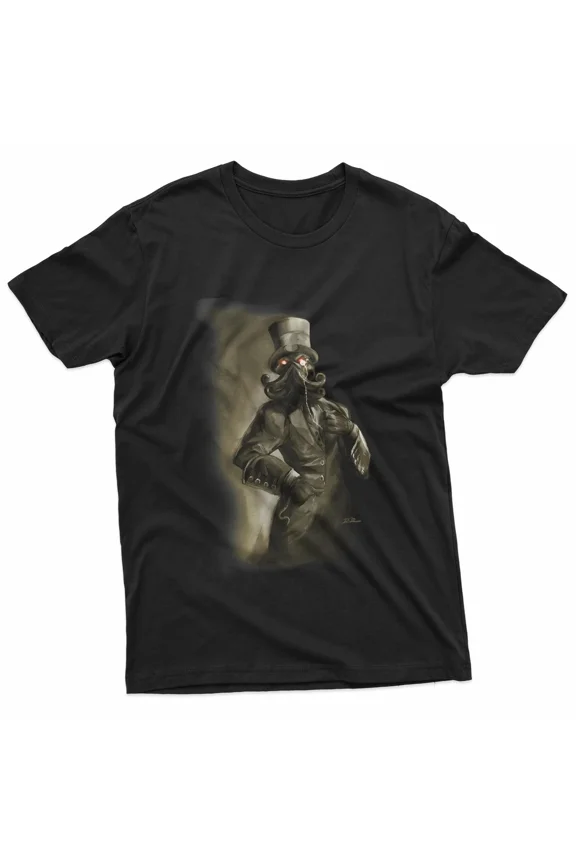 Dapper Cthulhu Gentleman Lovecraft Horror Gothic T-Shirt