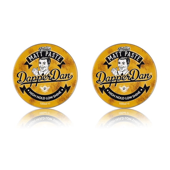 Dapper Dan Matt Paste, Versatile Strong Flexible Hold Hair Styling Product, 2 x 100ml