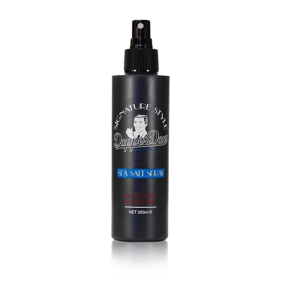 Dapper Dan Signature Style Sea Salt Spray, Texturizing Salt Spray for Men, for Volume and Hold, Natural Matte Finish, Bergamot and Leather Fragrance 200ml