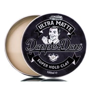Dapper Dan Ultra Matte Hair Clay, Long lasting Hold, Subtle Vanilla and Raspberry Fragrance, 1 x 100 ml