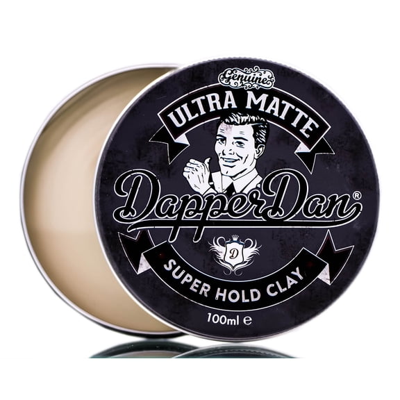 Dapper Dan Ultra Matte Hair Clay, Long lasting Hold, Subtle Vanilla and Raspberry Fragrance, 1 x 100 ml
