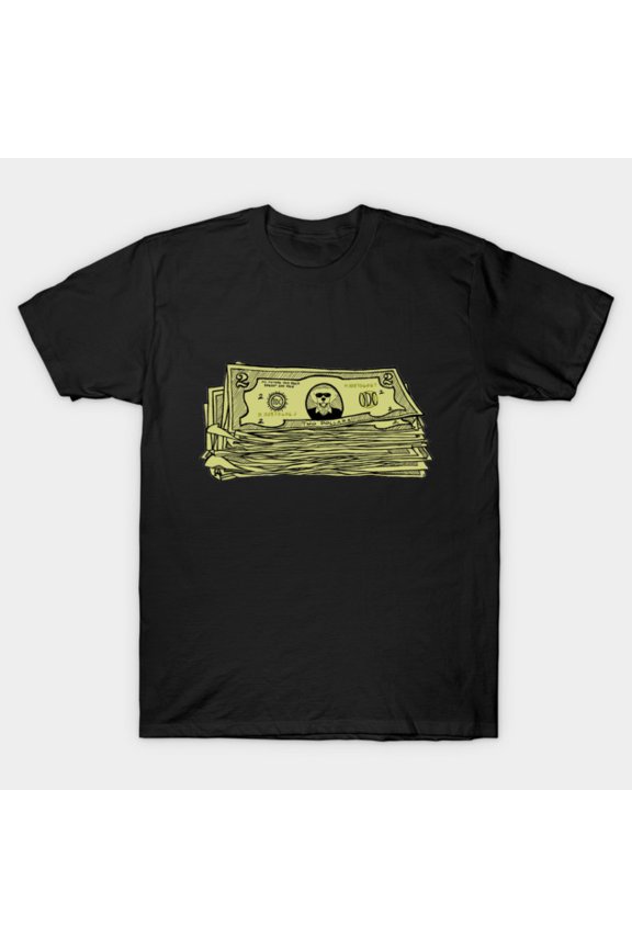 Dapper Dog Dollars Funny Money Financial Wealth Rich Cash Puppy Unisex T-Shirt, for men & women, up to size 5XL