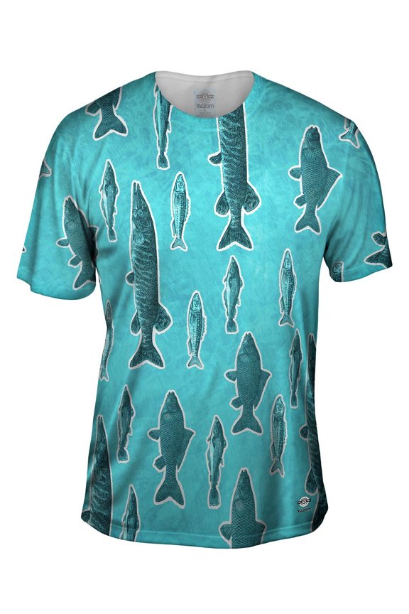 Dapper Green Fish Mens T-Shirt All Over Print