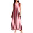 thumbnail image 1 of Dapper Red Long Dress elegant women's sets dress summer women's clothing, 1 of 6