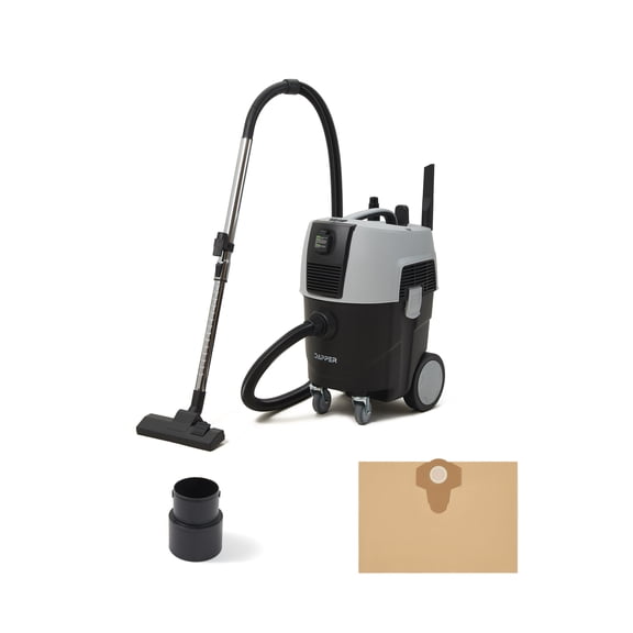 Dapper Supply Wet Dry Dust Extractor Vacuum with Auto HEPA Filter 8 Gallon Tool Auto Start 140 CFM 20 kPa Suction 2 Year Warranty Ideal for Drywall Jobsite Dust Collection and General Cleanup