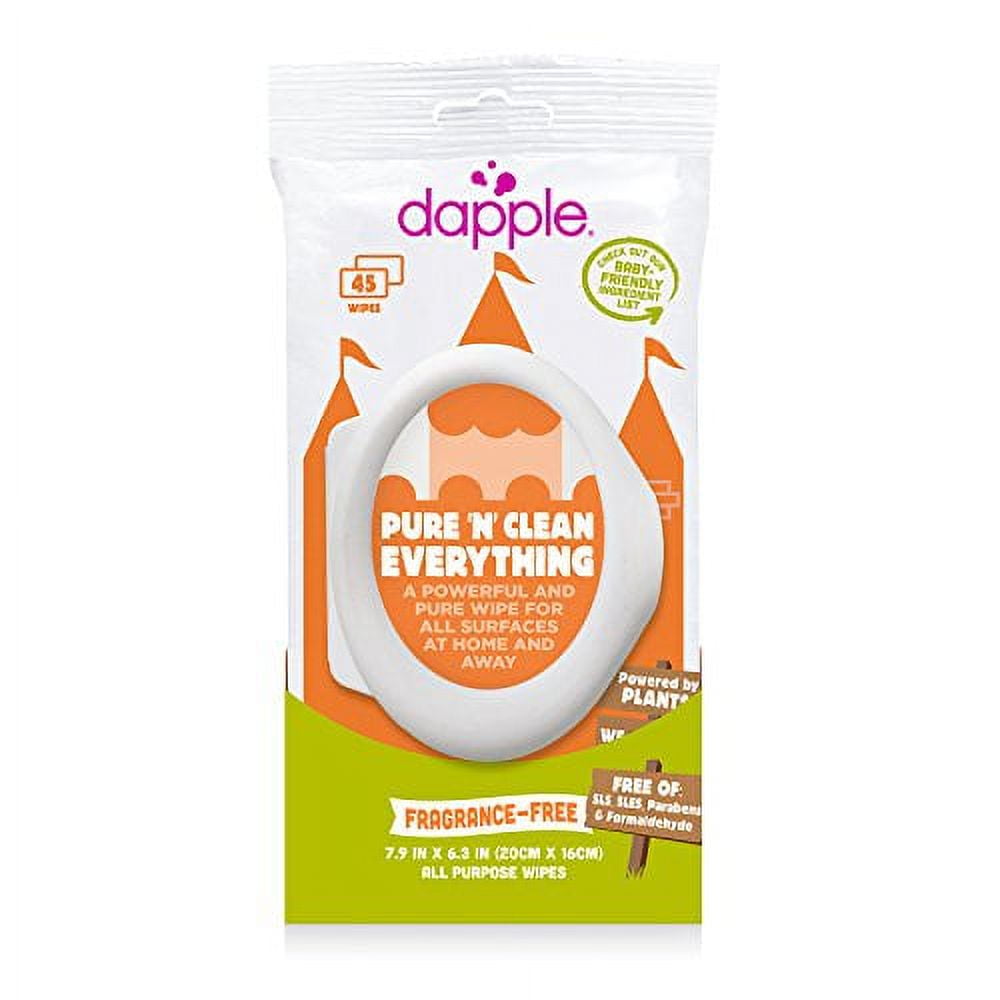 Dapple Baby OntheGo AllPurpose Cleaning Wipes, Unscented, 1