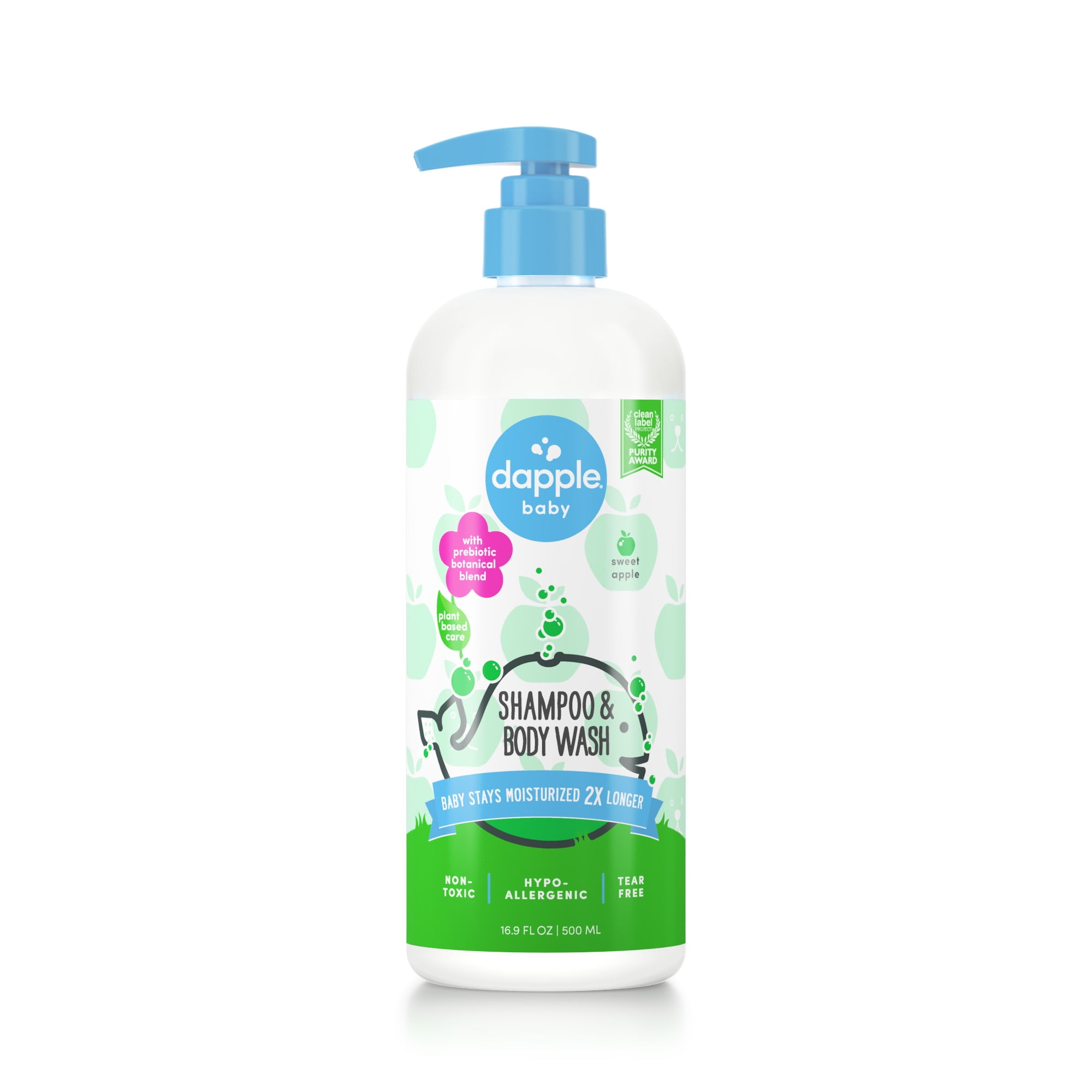 Dapple Baby Shampoo and Body Wash, Sweet Apple Hypoallergenic Baby Wash