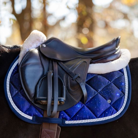 Dapplebay Constellation Jump Saddle Pad-Navy/Multi-Full