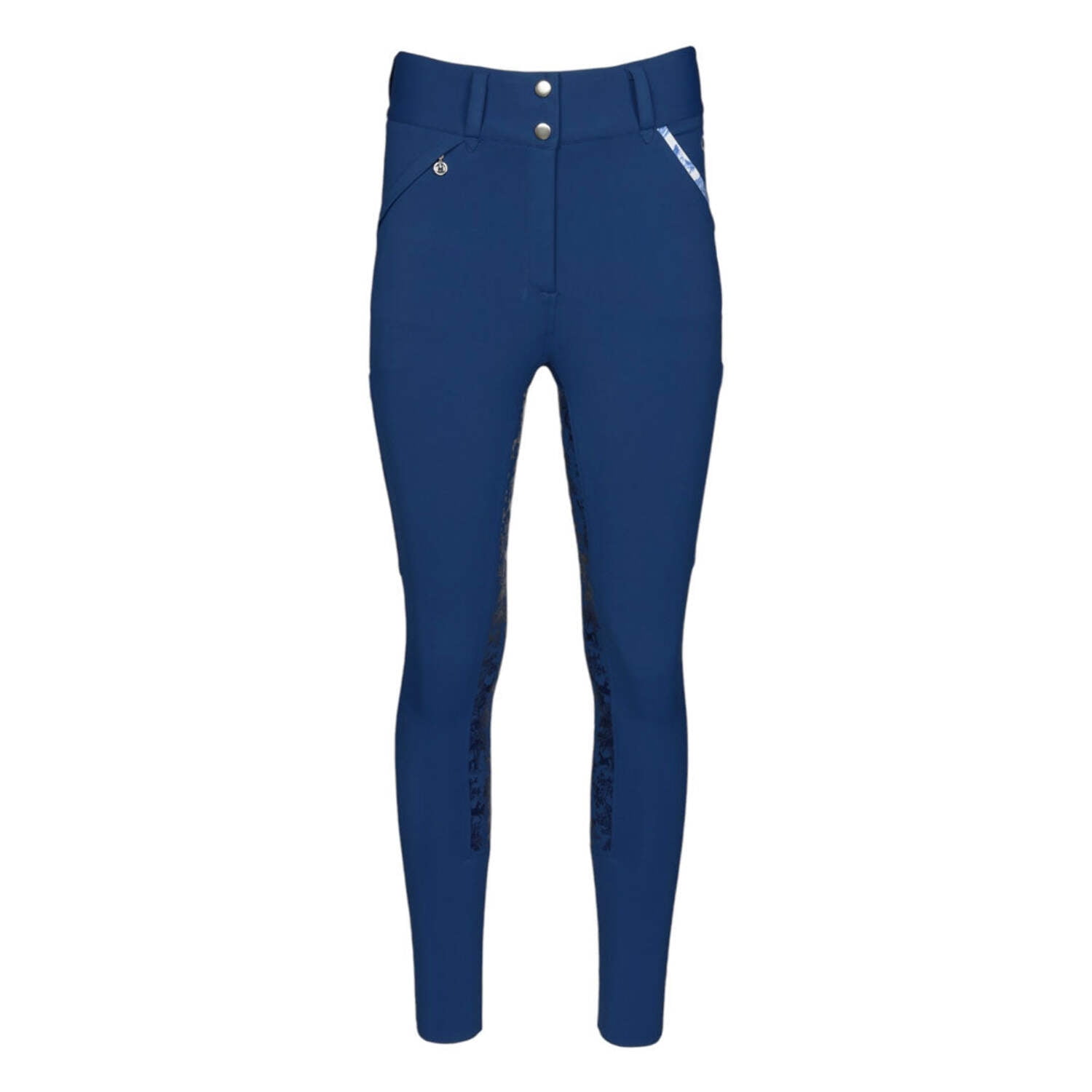 Dapplebay Equestrian Toile Full Seat Breeches-Bright Navy