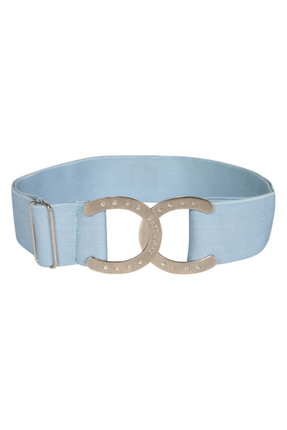 Dapplebay Horse Shoe Elastic Belt-Light Blue