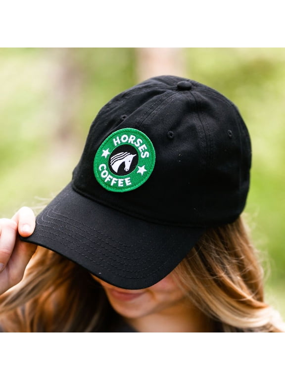 Horses & Coffee - Barn Hat-Black