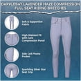 thumbnail image 1 of Dapplebay Lavender Haze Compression Full Seat Riding Breeches, 1 of 5