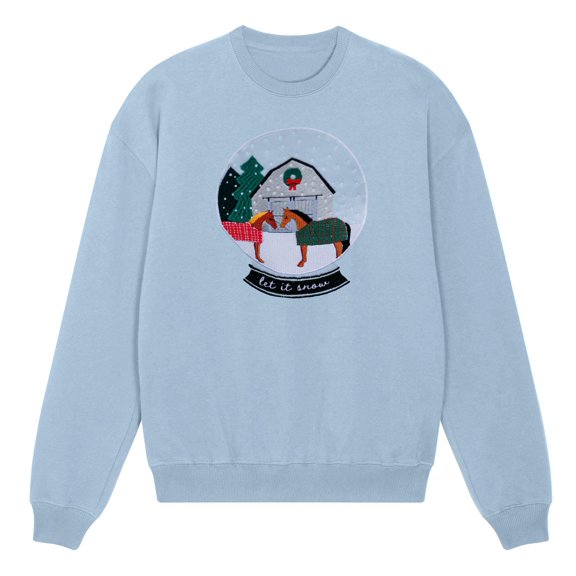 Dapplebay Let It Snow Sweatshirt - LIMITED EDITION-Light Blue-L